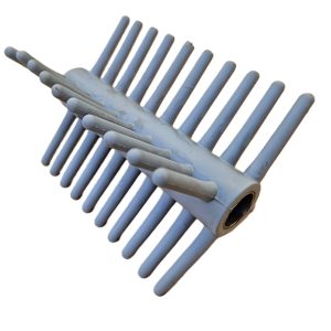 Ontbladeraarborstel grijs 110mm extra zacht